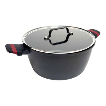 Cacerola Con Tapa San Ignacio denia experto Rojo Transparente Ø 28 cm