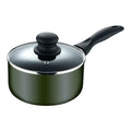 Cazo San Ignacio experto Negro Verde Aluminio Cristal Ø 16 cm
