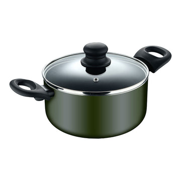 Cacerola Con Tapa San Ignacio experto Negro Verde Ø 28 cm