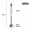 Batidora de Vaso Braun 0X22111470 450 W Blanco 600 ml