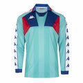 Camiseta de Fútbol de Manga Corta Hombre Kappa Amario Azul Rojo