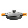 Cacerola con Tapa de Cristal BRA A270540 Negro 9 L (1 unidad)