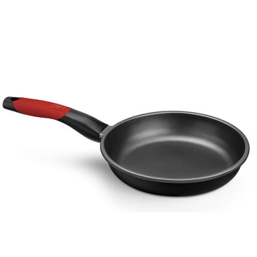Sartén Antiadherente BRA A411224 Ø 24 cm Negro Rojo Acero Inoxidable Aluminio