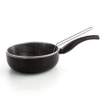 Sartén Freidora con Cesto Quid Hydra Negro Metal Baquelita