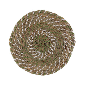 Salvamantel Versa Blanco Verde Textil Jacinto de agua 38 cm