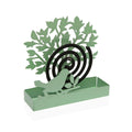 Soporte para espirales antimosquitos Versa Verde Metal 5 x 17 x 17 cm Árbol