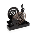Soporte para espirales antimosquitos Versa Negro Metal 5 x 17 x 17 cm Caracol