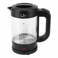 Hervidor JATA 1500 W 1,2 L Transparente Acero Inoxidable Vidrio de Borosilicato