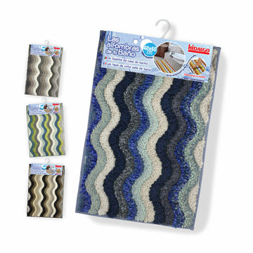 Alfombra de baño Hidalgo Zig-zag 40 x 60 cm