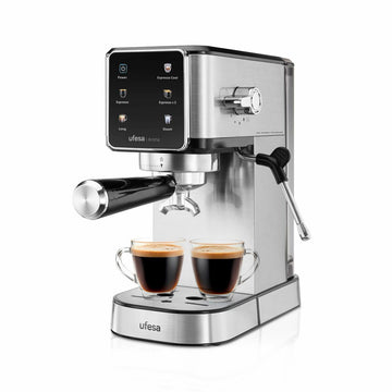 Cafetera Express de Brazo UFESA ARONA Acero 1350 W 20 bar 1,4 L