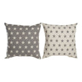 Cojín DKD Home Decor Beige Marrón 60 x 10 x 60 cm Estrellas (2 Unidades)