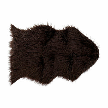 Alfombra DKD Home Decor Marrón Con pelo 60 x 90 x 2 cm