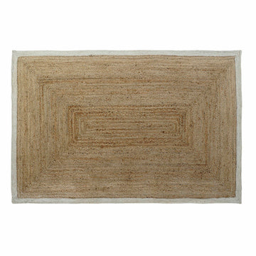 Alfombra DKD Home Decor Blanco Marrón claro Scandi 200 x 290 x 1 cm