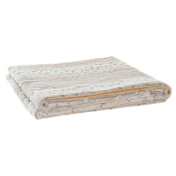 Manta DKD Home Decor Blanco Beige Animal Montaña Salvaje 150 x 200 x 2 cm 130 x 170 x 2 cm