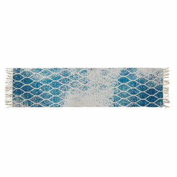 Alfombra DKD Home Decor Azul Algodón Chenille (60 x 240 x 1 cm)