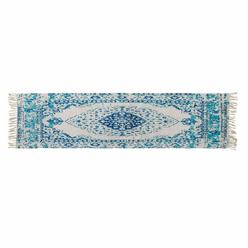 Alfombra DKD Home Decor Azul Algodón Chenille (60 x 240 x 1 cm)