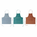 Delantal con Bolsillo DKD Home Decor Marrón Turquesa Poliéster Algodón Verde Azul cielo (70 x 0.5 x 80 cm) (3 pcs)