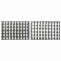 Alfombra DKD Home Decor Gris Ondas Blanco (2 Unidades) (120 x 180 cm)