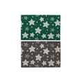 Felpudo DKD Home Decor Gris Goma Estrellas Blanco Verde 2 Unidades Fibra de coco (60 x 40 x 1,5 cm)