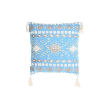 Cojín DKD Home Decor Azul Blanco 40 x 15 x 40 cm