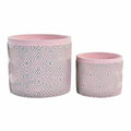 Set de Maceteros DKD Home Decor Cemento 2 Piezas 2 Unidades (17 x 17 x 15 cm)
