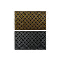 Felpudo DKD Home Decor Plateado Negro Dorado Goma Árabe 2 Unidades (75 x 45 x 0,5 cm)
