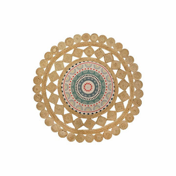 Alfombra DKD Home Decor Marrón Multicolor (150 x 150 x 0,75 cm)