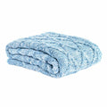 Cubrecamas DKD Home Decor Azul Azul cielo 150 x 125 x 1 cm (2 Unidades)