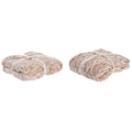 Cubrecamas DKD Home Decor Rosa claro 150 x 125 x 1 cm (2 Unidades)
