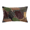 Funda de cojín DKD Home Decor 60 x 1 x 40 cm Hojas Multicolor