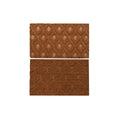 Felpudo DKD Home Decor Marrón Goma Coco (75 x 45 x 2,3 cm) (2 Unidades)