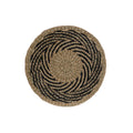 Salvamantel DKD Home Decor Negro Natural 38 x 38 x 1 cm