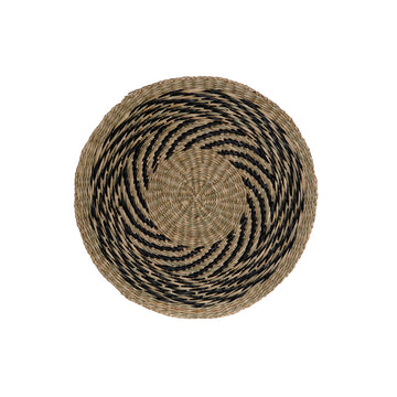 Salvamantel DKD Home Decor Negro Natural 38 x 38 x 1 cm