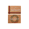 Felpudo DKD Home Decor Blanco Marrón Rojo Verde PVC Fibra de coco 60 x 40 x 1,5 cm (2 Unidades)