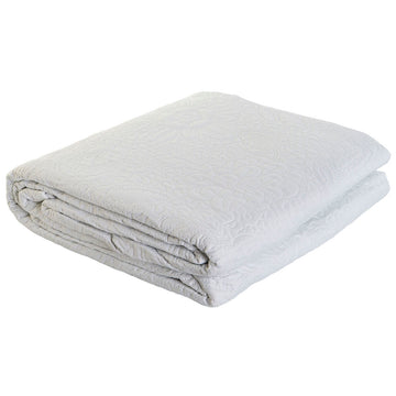 Colcha DKD Home Decor Blanco Cama de 180 270 x 270 x 1 cm