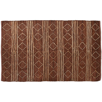 Alfombra Home ESPRIT Marrón Rombos 160 x 230 x 1 cm