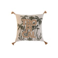 Cojín Home ESPRIT Beige Natural Tropical Boho 45 x 5 x 45 cm