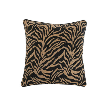 Cojín Home ESPRIT Negro Dorado 45 x 15 x 45 cm