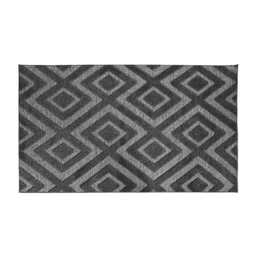 Alfombra Home ESPRIT 200 x 140 cm Gris Gris oscuro
