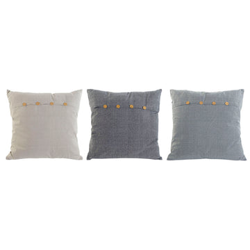 Cojín Home ESPRIT Azul Beige Mediterráneo 60 x 20 x 60 cm (3 Unidades)