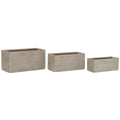Jardinera Home ESPRIT Beige Magnesio 74,5 x 37,5 x 37,5 cm