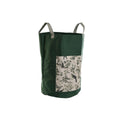 Bolsa de basura de jardín Home ESPRIT Blanco Verde Algodón 40 x 40 x 60 cm