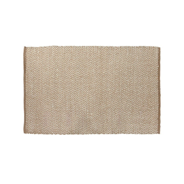 Alfombra Home ESPRIT Blanco Natural 120 x 1 x 180 cm