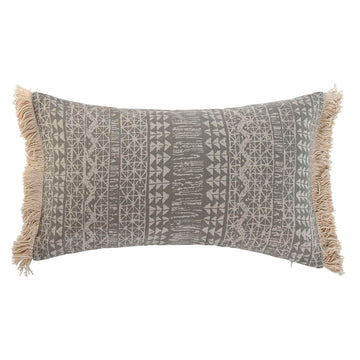 Cojín Home ESPRIT Gris Natural Boho 50 x 8 x 30 cm