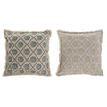 Cojín Home ESPRIT Azul Beige 45 x 10 x 45 cm (2 Unidades)