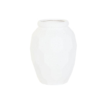 Macetero Home ESPRIT Blanco Magnesio Moderno 43 x 43 x 80 cm
