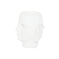 Macetero Home ESPRIT Blanco Magnesio Moderno Cara 49 x 49 x 50 cm