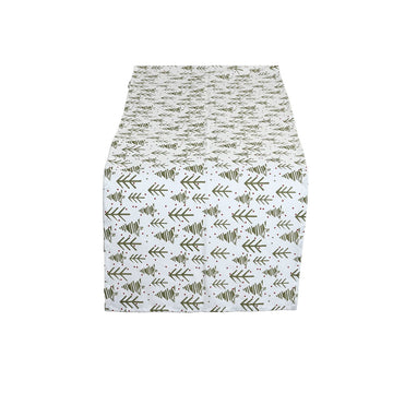 Camino de Mesa Home ESPRIT Blanco Verde Beige 50 x 150 x 0,2 cm