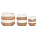 Macetero Home ESPRIT Bicolor Fibra Urbano (3 Piezas)