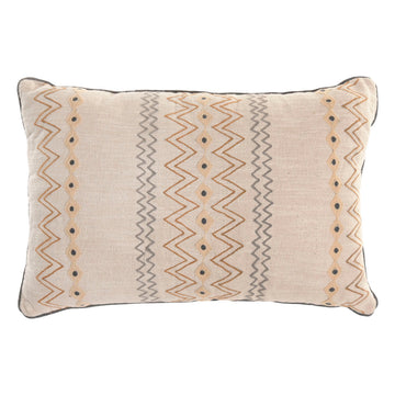 Cojín Home ESPRIT Beige Ikat 60 x 40 x 15 cm